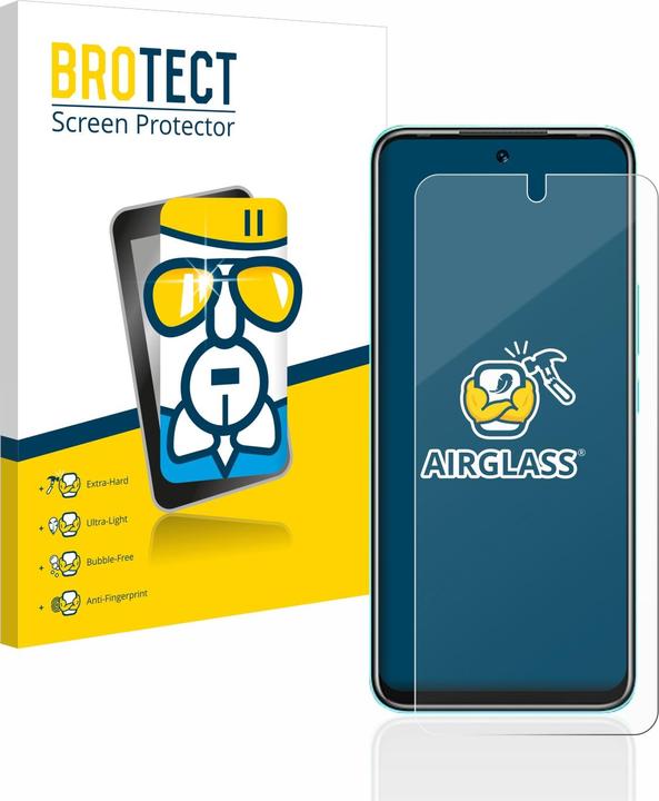 Actual product image BROTECT AirGlass Glass (1 Piece, Infinix Hot 12 Play)