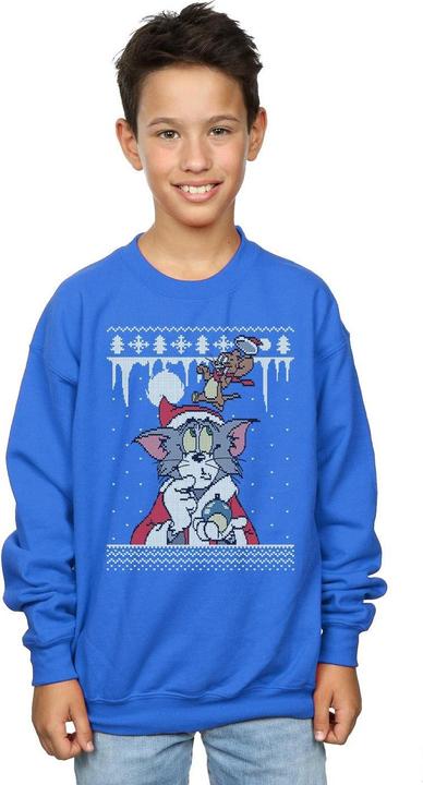 Immagine prodotto Tom & Jerry Christmas Fair Isle Felpa Ragazzi (140, 146)