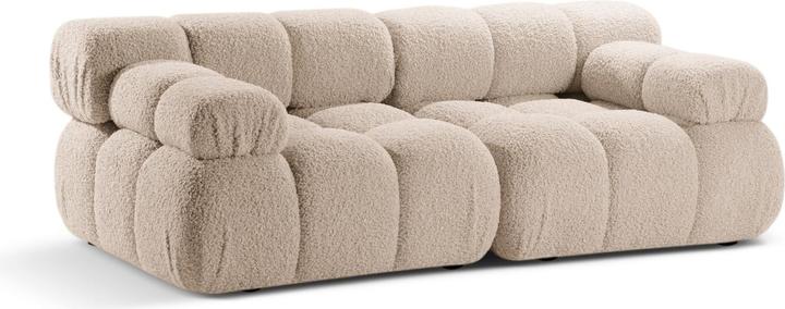 Actual product image Micadoni Velvet Modular Sofa, "Bellis", 2 Seats, 188x94x70 Made in Europe (4-seater, 3-seater, 2 person sofa)