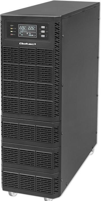 Produktbild Qoltec ZASILACZ AWARYJNY UPS 6KVA | 6000W | POWER FACTOR 1.0 | LCD | EPO | USB | ON-LINE (6000 VA, 6000 W, Online-Doppelwandler USV)