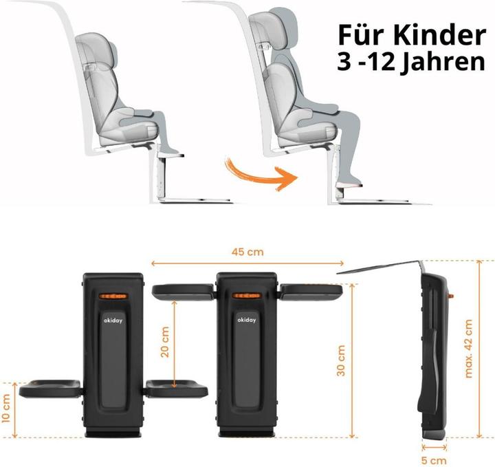 Actual product image Okiday Footrest orange