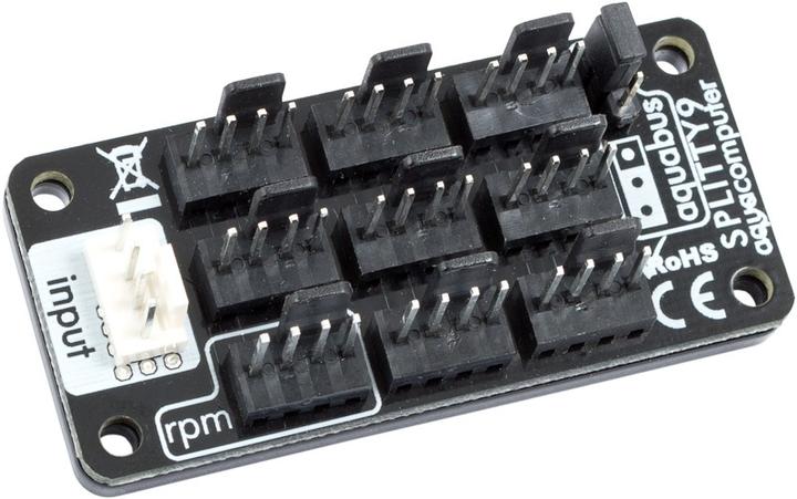 Produktbild Aqua Computer SPLITTY9 Splitter für bis zu 9 Lüfter oder aquabus-Geräte (9 Lüfter)