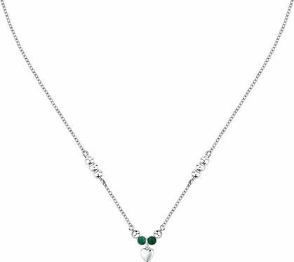 Produktbild Morellato - Decent steel necklace with green agate Talismani SAIX20