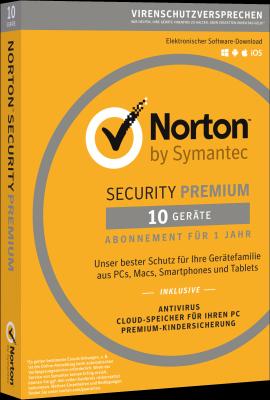 Produktbild Norton Security Premium 3.0 (10 User, 12 Monate)