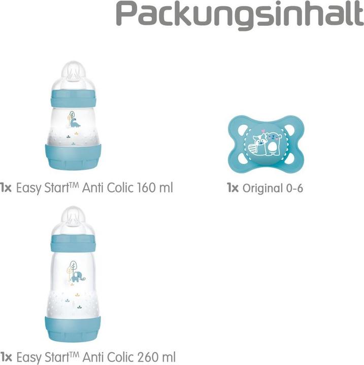 Immagine prodotto MAM Easy Start Starter Set S, 0+ M, blu (420 ml)