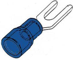 Image du produit Velleman Forked Spade Blue 6.4Mm