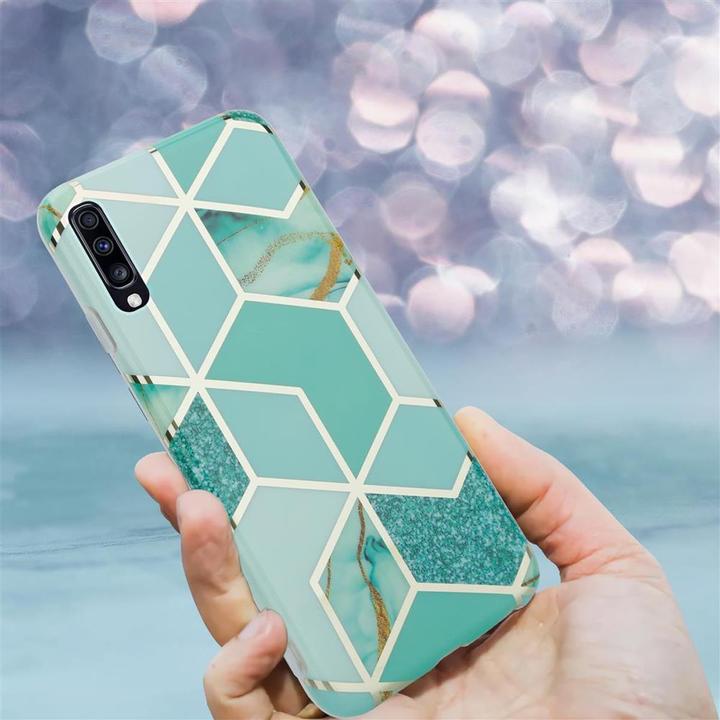 Produktbild Cadorabo IMD TPU Bunter Marmor Cover (Samsung Galaxy A70, Samsung Galaxy A70S)