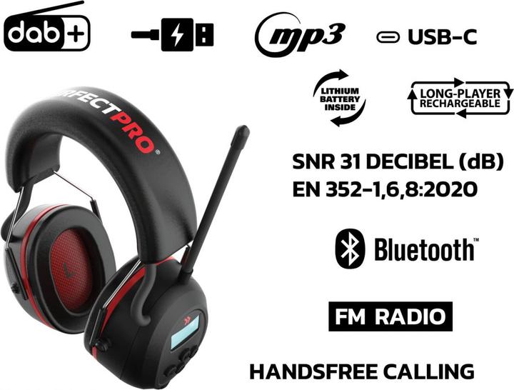 Actual product image PerfectPro Earmuffs H-40 (1 x)