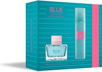 Produktbild Antonio Banderas Banderas Perfumes Blue Seduction Woman Gift Set EDT 80ml Deodorant 150ml Long Lasting Fresh Casual F (Parfum set)