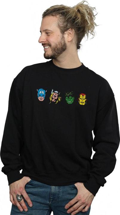 Produktbild Avengers Comic Heads Sweatshirt (L)