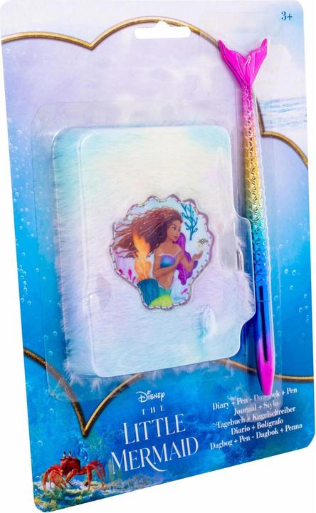 Produktbild Create It! The Little Mermaid Diary Plush with Pen (18 x 14 x 2 cm)