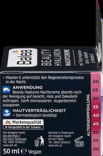 Image du produit dm Balea Crème de nuit Beauty Hyaluron (50 ml, Crème de nuit)