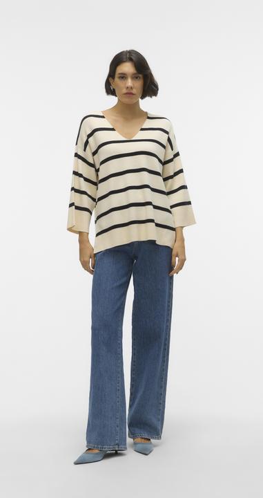 Produktbild Vero Moda V-Ausschnitt Tief angesetzte Schulter Pullover Strickpullover (M)