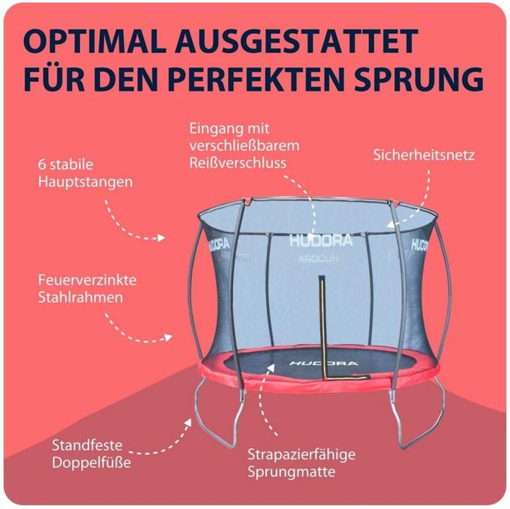 Immagine prodotto Hudora Trampolino Fantastico 300V (300 cm)