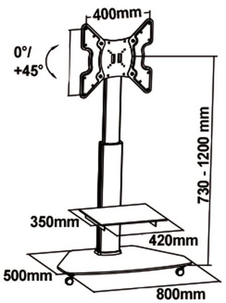Actual product image myWall Hp 1 C (Universal, 55", 40 kg)