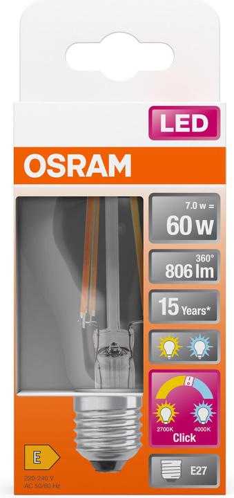 Produktbild Osram Led Relax And Active Classic A (E27, 7 W, 806 lm, 1 x, E)