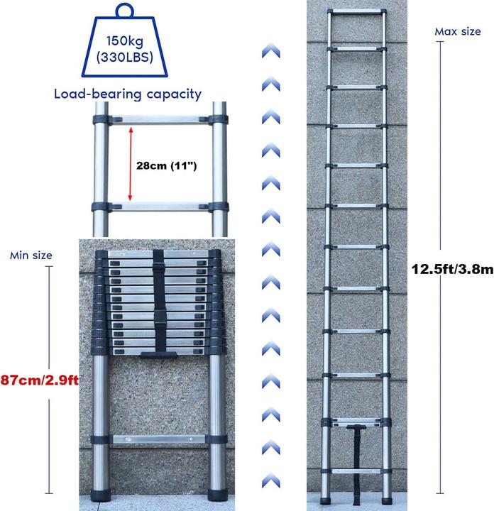 Produktbild Autofather Teleskopleiter (Teleskopleiter, 380 cm)