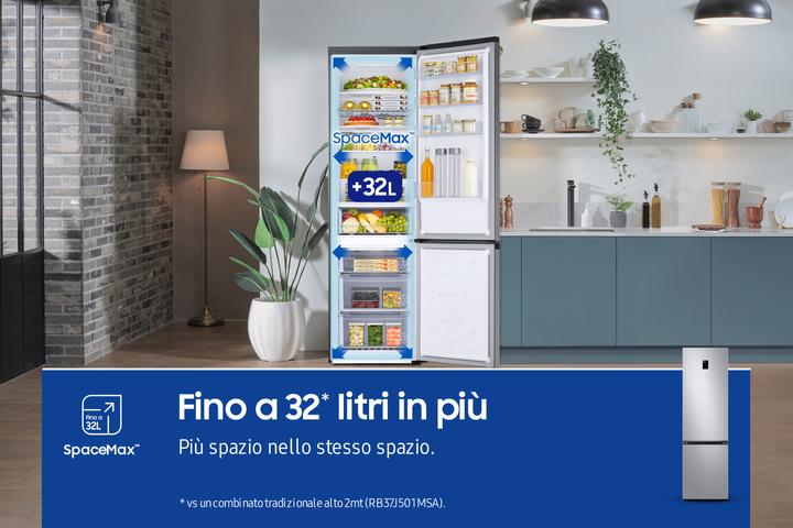 Image du produit Samsung RB38C672CSA EcoFlex AI Réfrigérateur combiné en pose libre avec congélateur Wifi 2m 39 (390 l)