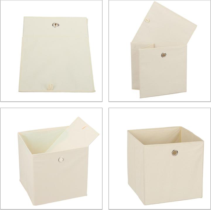 Image du produit Relaxdays 4x bacs-de-rangement (30 x 30 x 30 x 30 cm, 26 l)