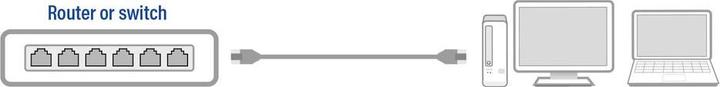 Actual product image Black 10.0 meter U/UTP, CAT6 patch cable with RJ45 connectors (U/UTP, CAT6, 10 m)