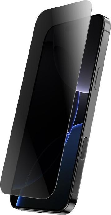 Actual product image Crong Armoured glass with privacy screen for iPhone 16 Pro (1 Piece, iPhone 16 Pro)