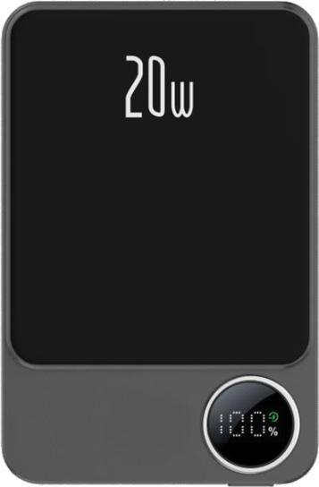 Wonder Wx10MAG – Induktions-Powerbank 10000 mAh 20 W MagSafe (Schwarz) (10000 mAh, 20 W, 38500 Wh)