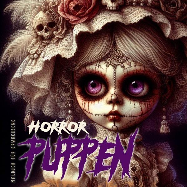 Actual product image Horror Puppen Malbuch für Ewachsene
