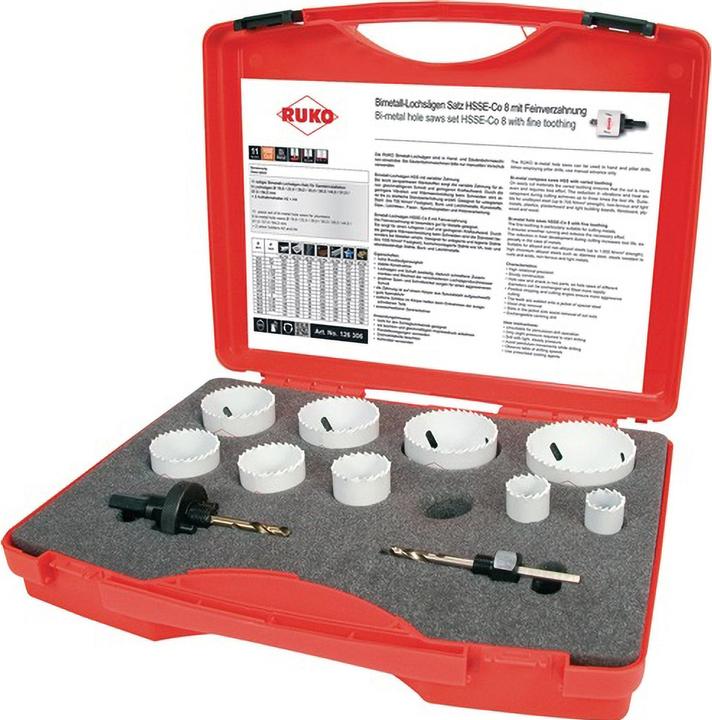 Produktbild Ruko Drill bit set 19-64mm HSS Co8 (19 - 64 mm)