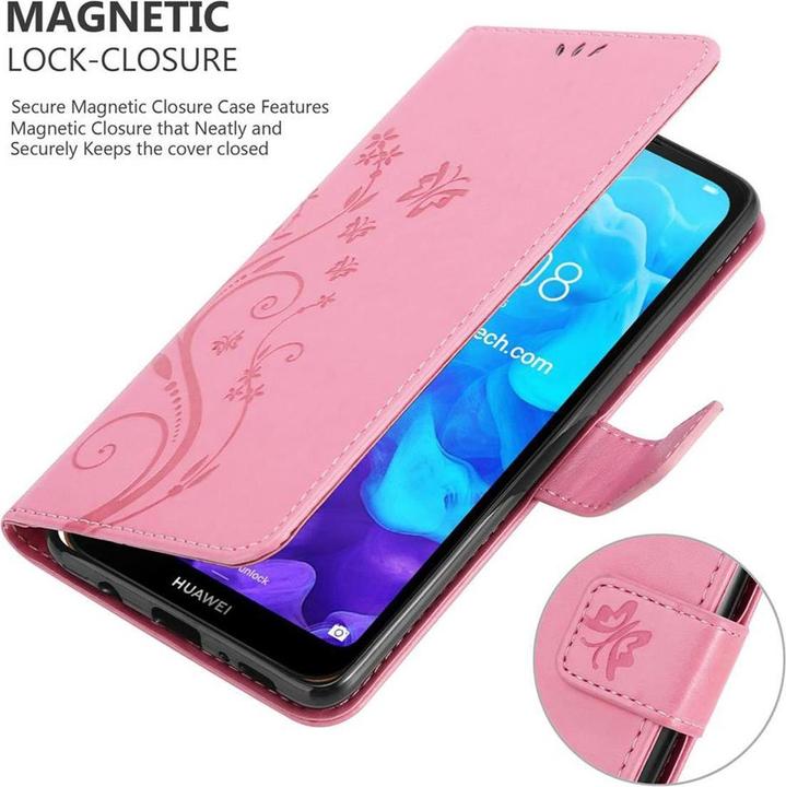 Produktbild Cadorabo Flower Book Cover (Huawei Y6 Pro)
