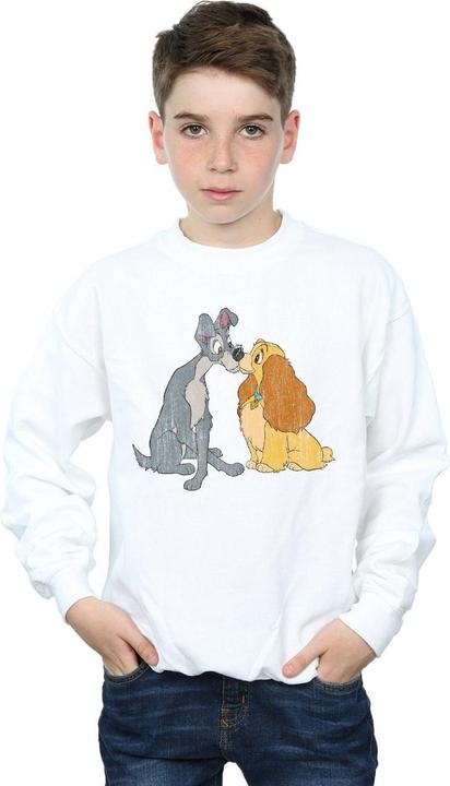 Produktbild Disney Lady And The Tramp Distressed Kiss Sweatshirt Jungen (104)