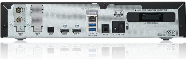 Produktbild Vu+ Duo 4K (4.10 GB, DVB-C/S2, CI+-Schacht)