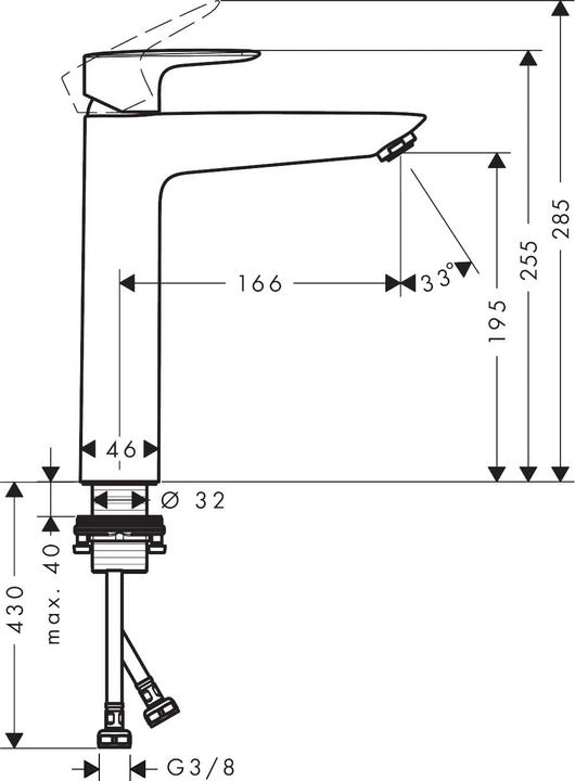 Valori nutrizionali e ingredienti hansgrohe RUBINETTO DEL LAVABO 71112000 MY SPORT