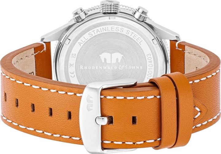 Actual product image Mens Chronograph Carthago II Genuine Leather Brown - 31938 (Chronograph, 43 mm)
