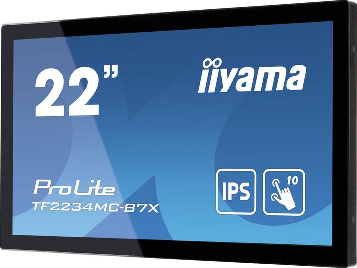 Image du produit iiyama 21,5 pouces IPS 1920 x 1080 10 Point Touch Anti-Fingerprint 1000:1 305 cd (1920 x 1080 pixels, 22")