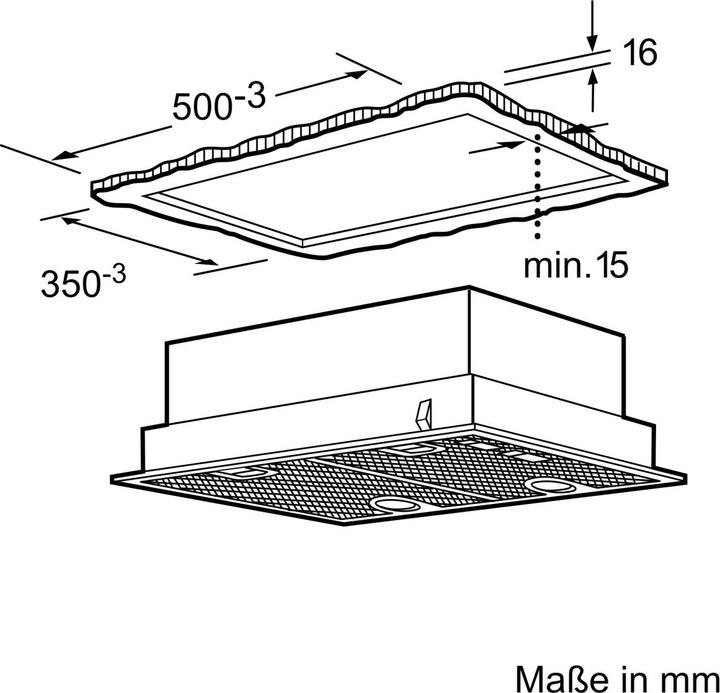 Actual product image Bosch Hausgeräte DHL555BL (Wall hood)