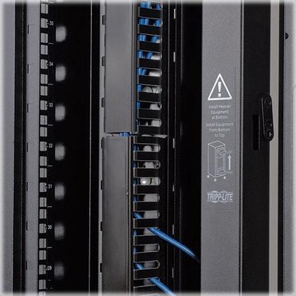 Actual product image Eaton SmartRack 6 ft. 1.83m Vertical Cable Manager - Double finger duct with cover & tooll