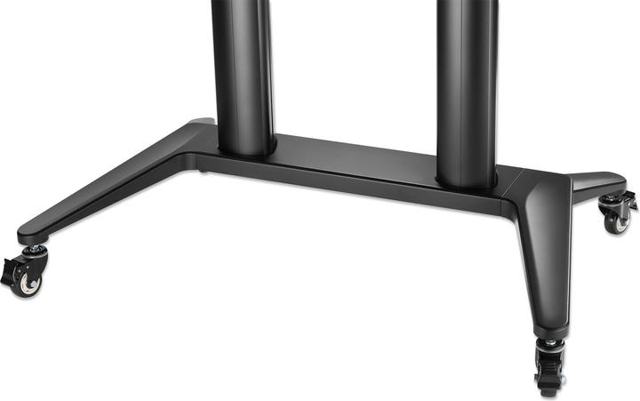 Produktbild Manhattan Aluminium Multimedia TV-Ständer auf Rollen mit extrem hoher Traglast für Grossbildschirme (120", 140 kg)
