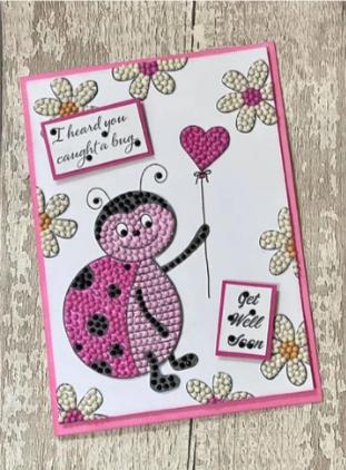 Immagine prodotto Craft Buddy Timbro Crystal Art A6 "Love Bug Ladybird" (coccinella)