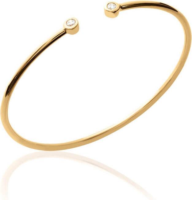 Produktbild Lara Vergoldetem Messing ARMBAND - BANG - ZIRKONIA (Vergoldet)