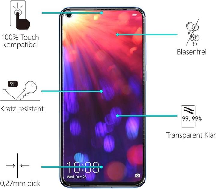 Image du produit Screenguard Honor View 20 Protection en verre blindé Case Friendly Design (1 pièce(s), Honor View 20)