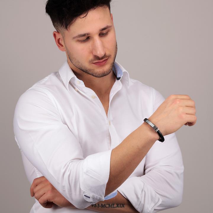 Produktbild Morellato Moody Armband (22 cm, Edelstahl, Leder)