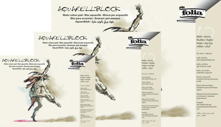 Actual product image Folia Watercolour Block (30 x 40 cm, Hardcover)