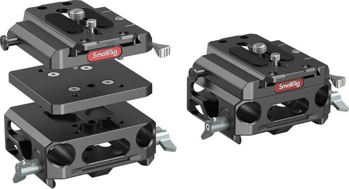 Produktbild SmallRig Lightweight Baseplate with Dual 15mm Rod Clamp (Diverses Video Zubehör)