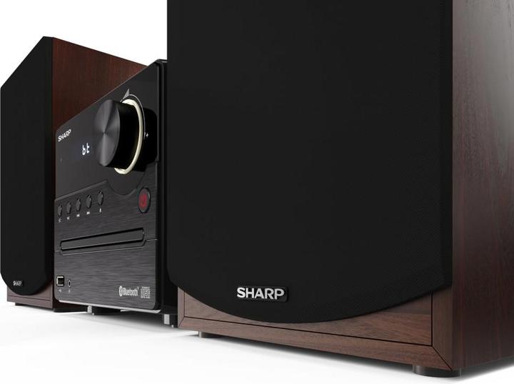 Image du produit Sharp XL-B512(BR) Système stéréo domestique Microsystème audio domestique (Bluetooth, Lecteur de CD, 2x 22 W)