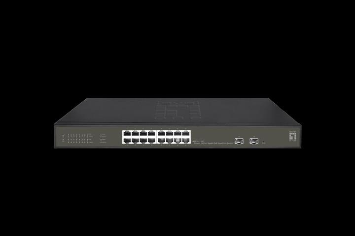 Immagine prodotto LevelOne Switch 16x GE GES-2118P 2xGSFP 16xPoE+ (18 Porti)