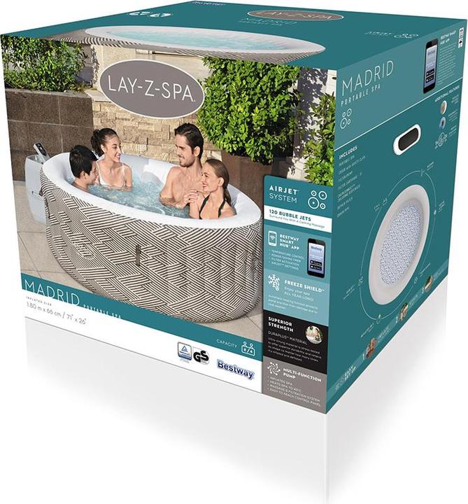 Actual product image Bestway Lay-Z-Spa Madrid (4 pers.)