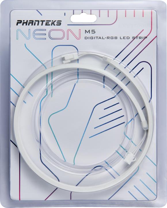 Immagine prodotto Phanteks Striscia LED RGB digitale Neon - 55 cm, bianco (Multicolore)
