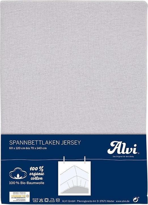 Produktbild Alvi Spannbettlaken Spannbetttuch aus Bio-Baumwolle für Kinderbett (70 x 140 cm)