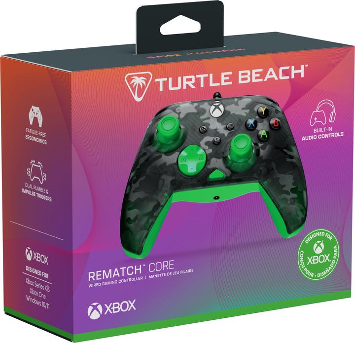 Immagine prodotto Turtle Beach Rematch Core Wired Controller · XB · Ghost Camo Black & Green (PC)
