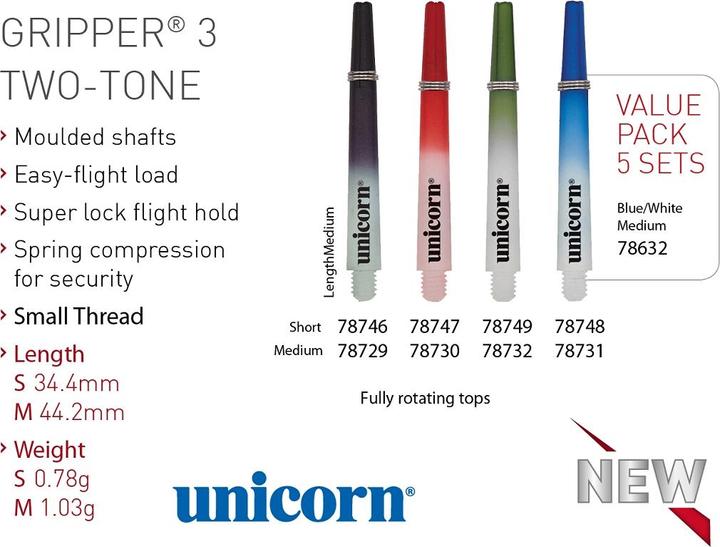 Productafbeelding Unicorn Grijper 3 TWEE TONEN Schacht (M (45 mm))